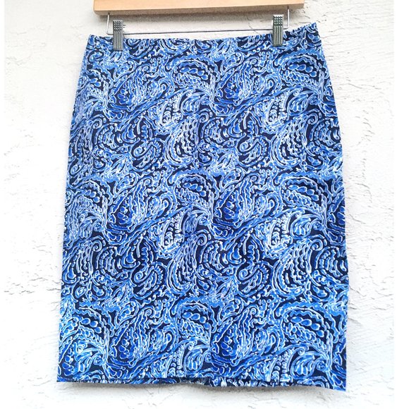 Rafaella Sports Abstract Swirl Pencil Skirt (size 4) - Picture 3 of 7